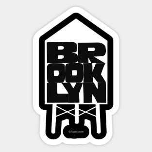 Brooklyn Black & White Sticker